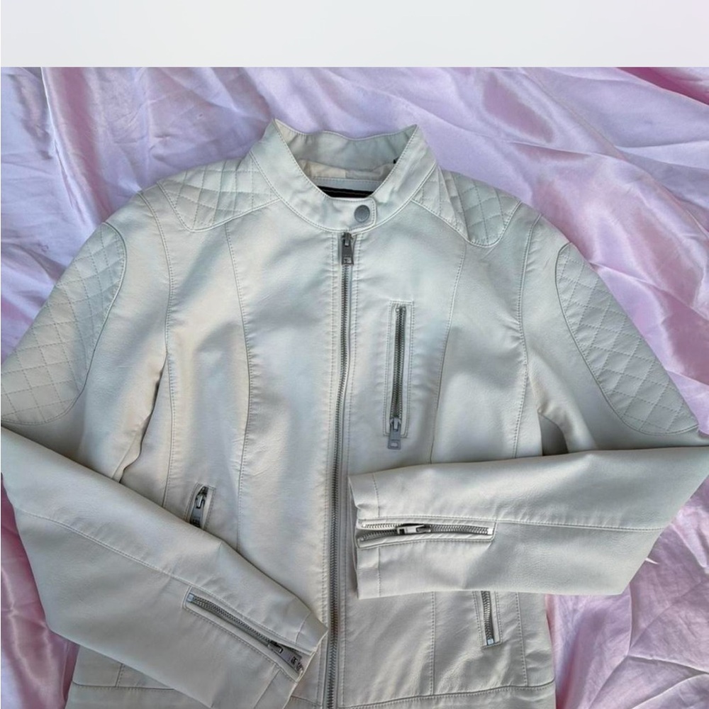 Levi's Women's Off-White Leather Jacket